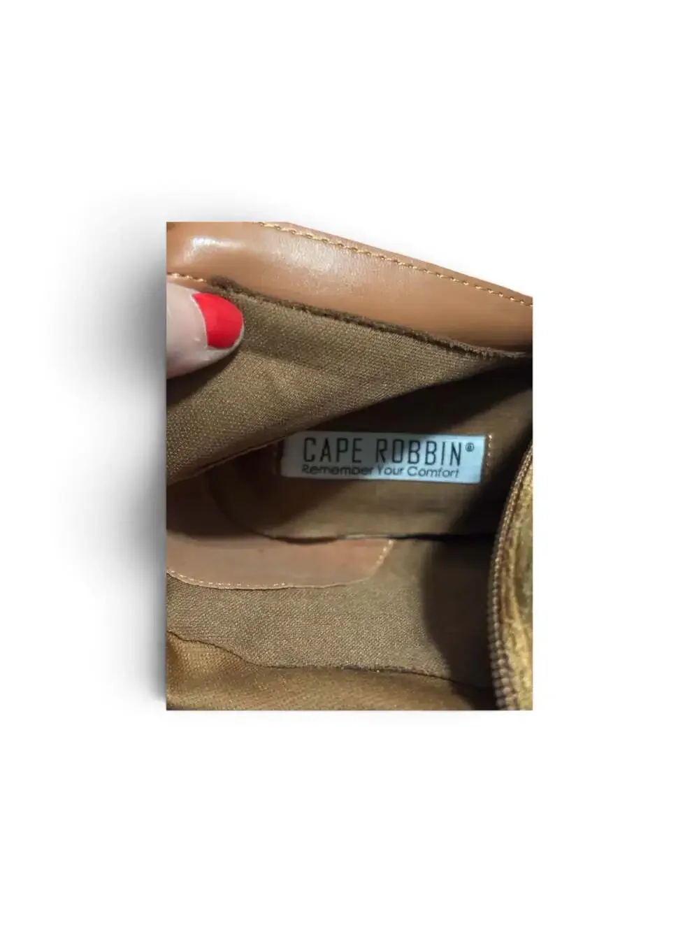 Cape Robbin Camel Suede Over-The-Knee Boots with Block Heel